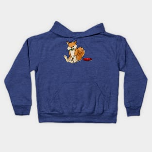 doge eating money Kids Hoodie